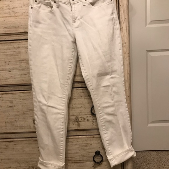 Gap white skinny roll up jeans low waist - Picture 2 of 5